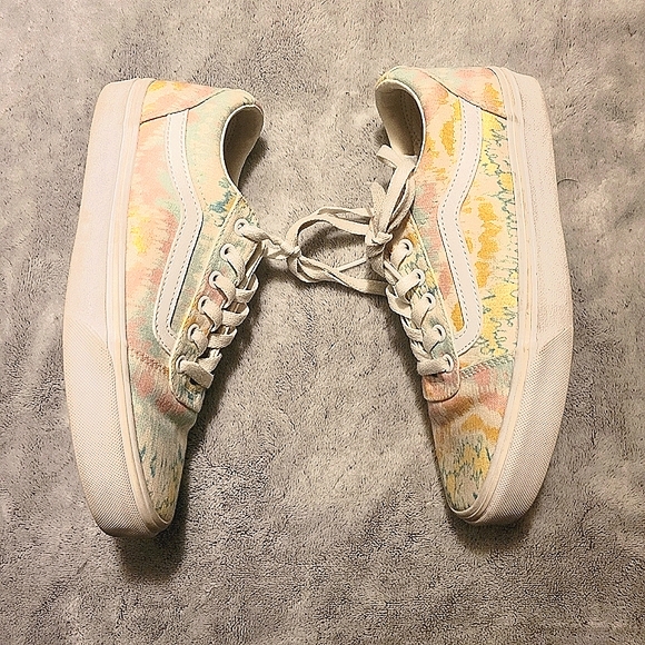 Vans Shoes - Vans Womens Canvas Sneakers, Size 9, Pastel Print